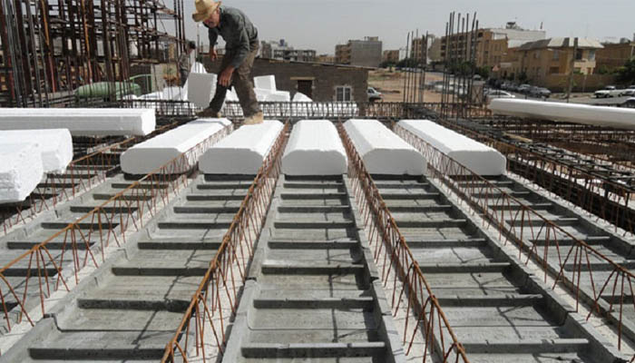 اجرای 0 تا 100 تیرچه بتنی در اسکلت فلزی