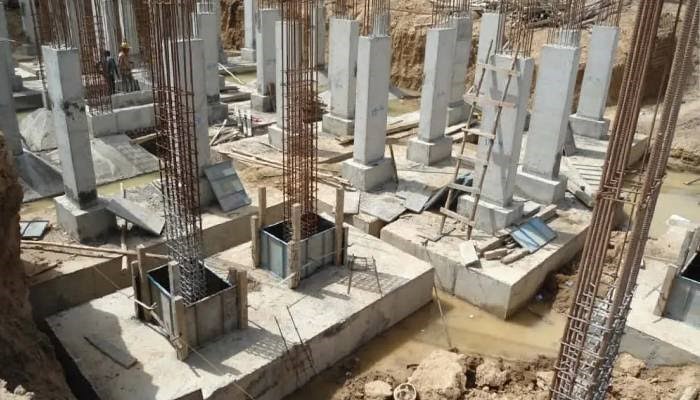 زمان مناسب بتن ریزی میان ستون و فونداسیون